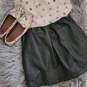 Babaton vegan leather skirt. Black. Large.